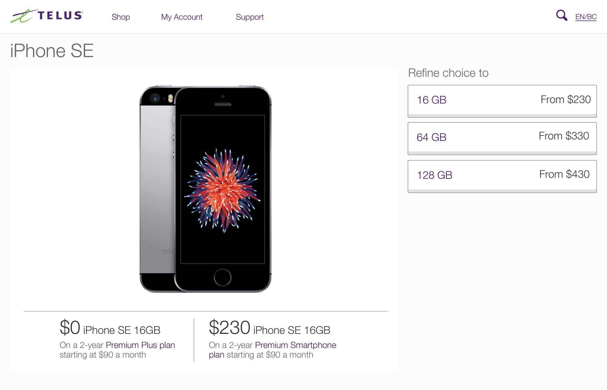 TELUS Product Pages