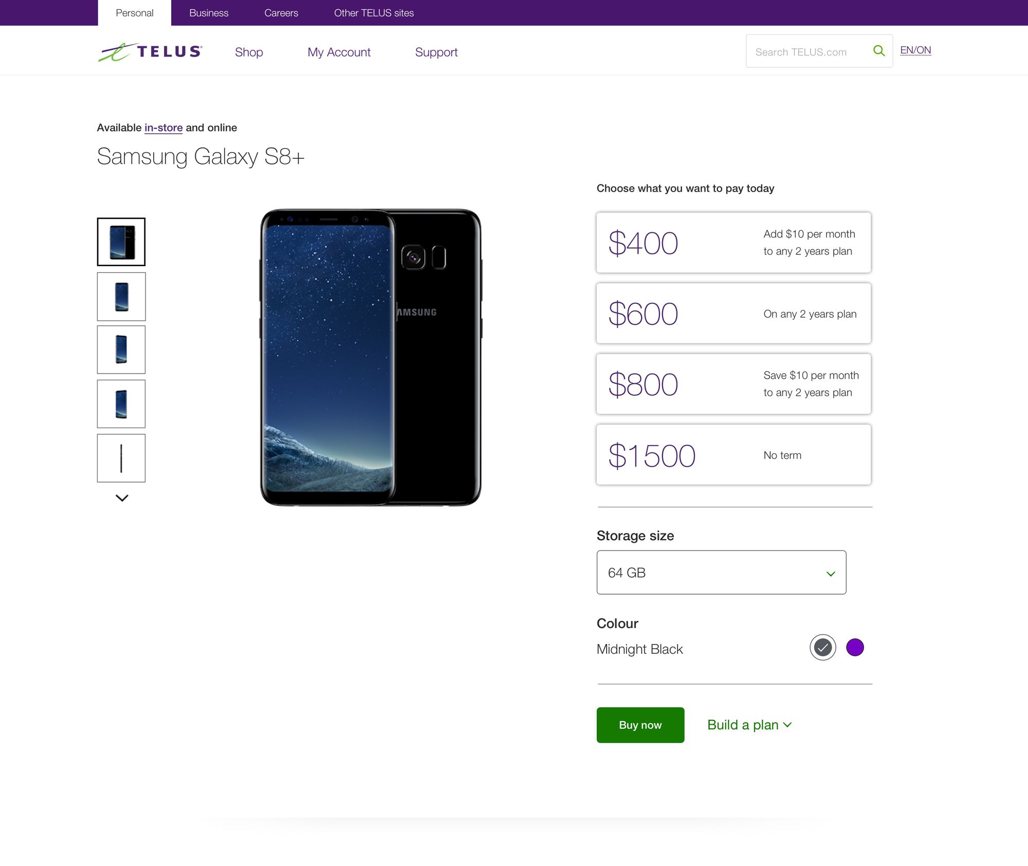 TELUS Product Pages