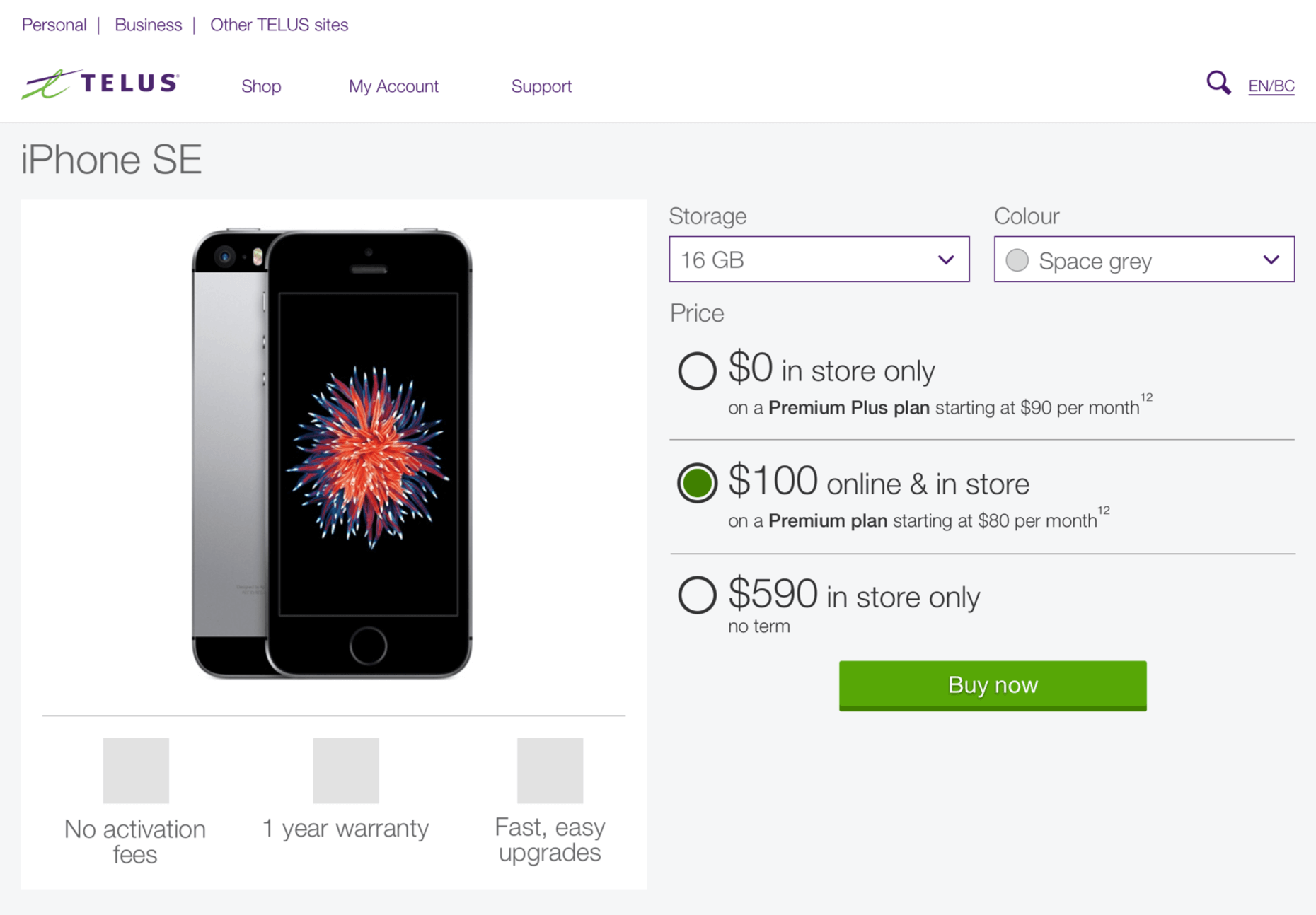 TELUS Product Pages