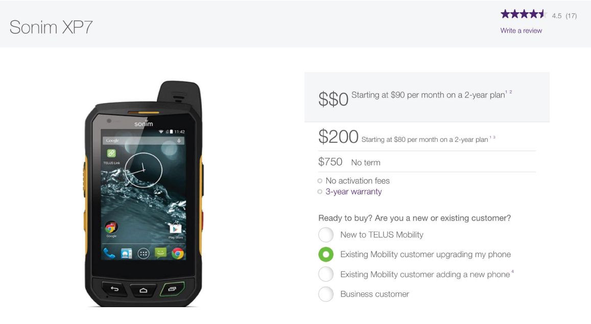 TELUS Product Pages